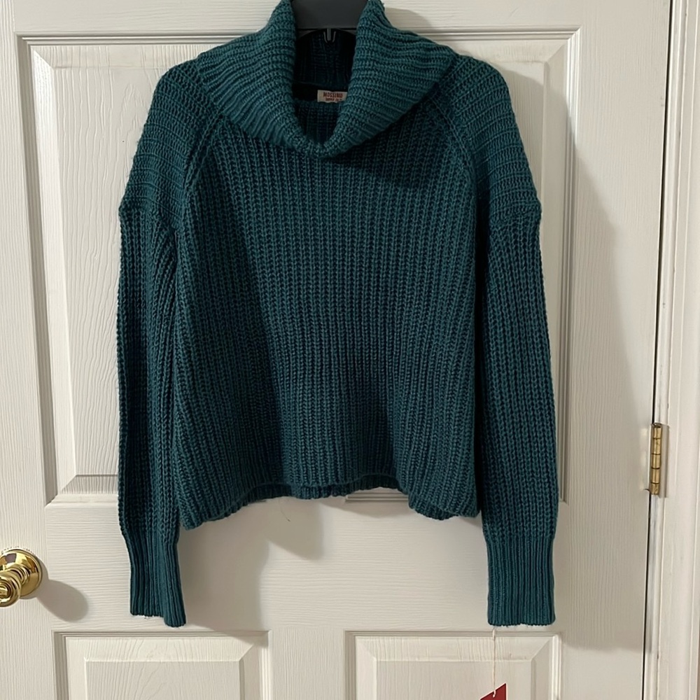 Mossimo teal turtleneck sweater size size S